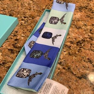 Absolutely stunning 100% silk , made in Italy, authentic Tiffany colorful scarf